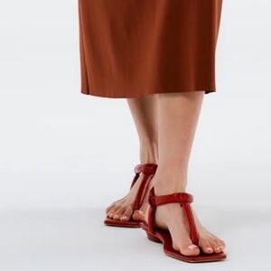 Tibi Aston Sandal Red 36.5